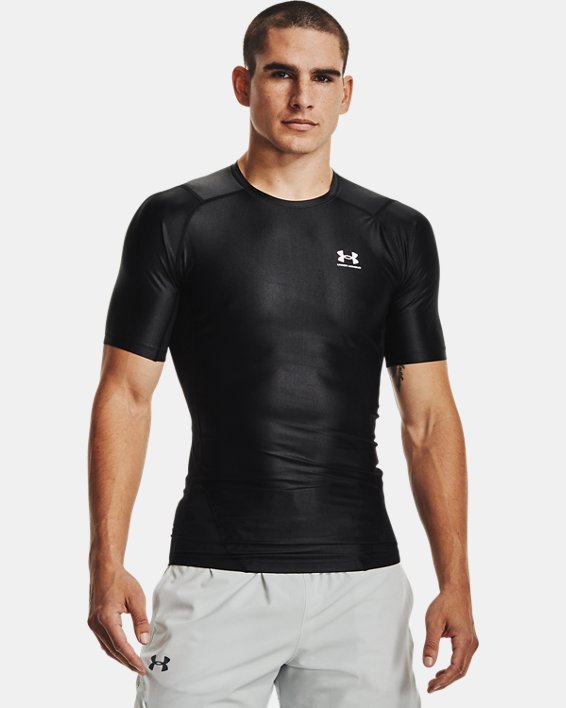Men's UA Iso-Chill Compression Short Sleeve in Black image number 0